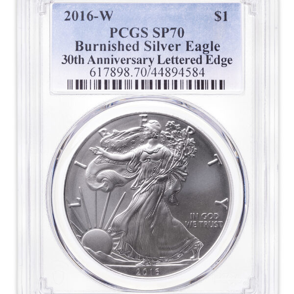 2016-W Burnished Silver Eagle PCGS SP70