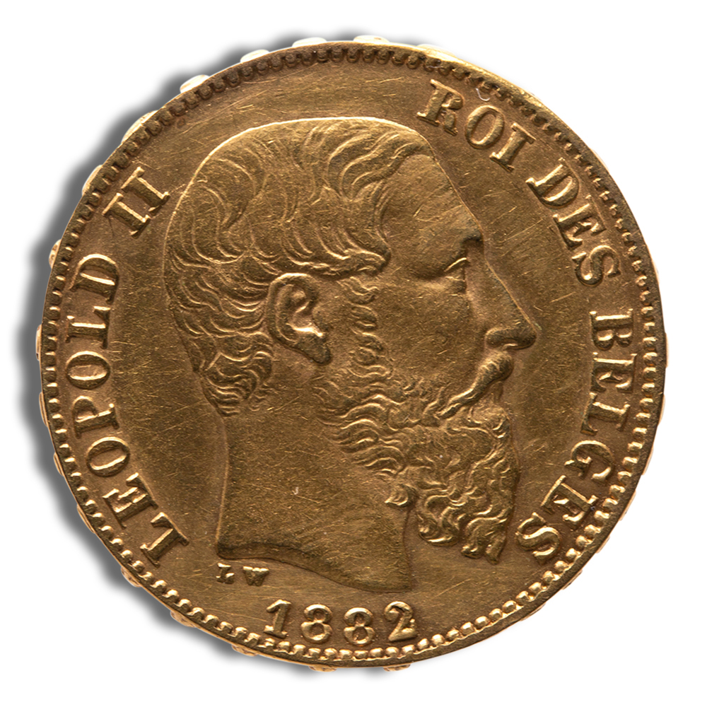 Belgium Gold 20 Francs - Leopold II (1867-1882) Belgium Gold 20 Francs - Leopold II (1867-1882) - Image 1