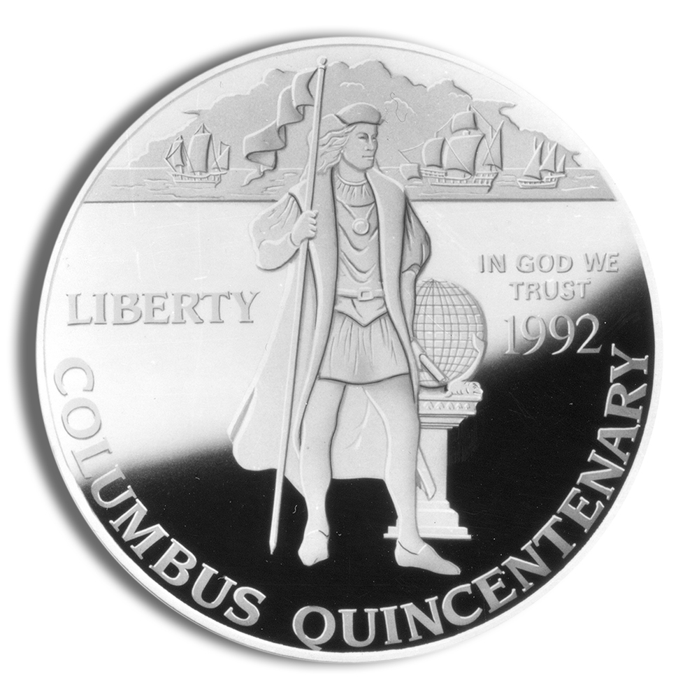 1992-P $1 Columbus Silver Commem - Proof 1992-P $1 Columbus Silver Commem - Proof - Image 1