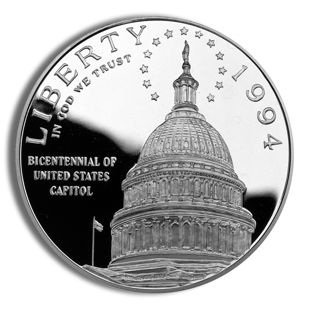 1994-S $1 Capitol Silver Commem - Proof 1994-S $1 Capitol Silver Commem - Proof - Image 1
