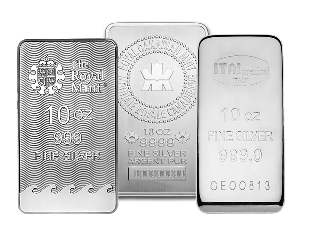 10 oz Silver Bar - Brand Varies 10 oz Silver Bar - Brand Varies - Image 1