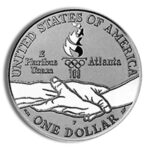 1995-P $1 Blind Runner Silver Commem - Proof - Image 2