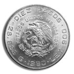 1960 Mexico 10 Pesos 150th Anniversary Silver Coin (Avg Circ) - Image 2