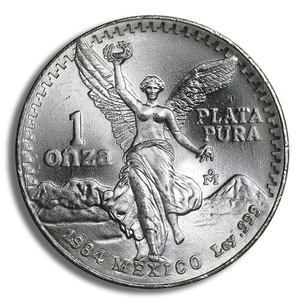 1984 1 oz Silver Mexican Libertad - BU 1984 1 oz Silver Mexican Libertad - BU - Image 1