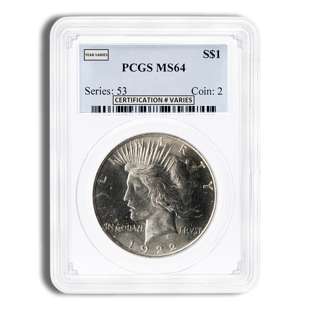 Peace Dollar - PCGS MS64 Peace Dollar - PCGS MS64 - Image 1