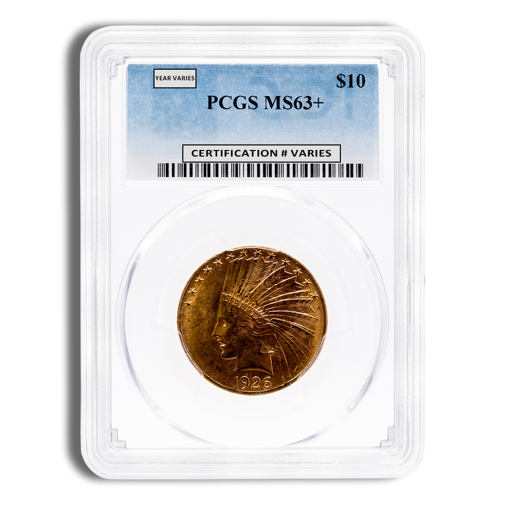 $10 Gold Indian Eagle - PCGS MS63 $10 Gold Indian Eagle - PCGS MS63 - Image 1