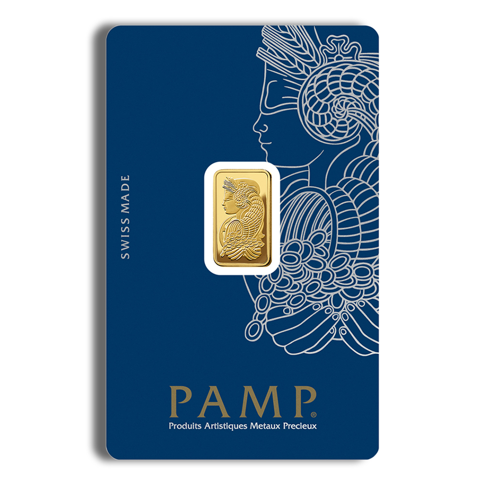 2.5 gram Gold Bar - PAMP Fortuna (Carded) 2.5 gram Gold Bar - PAMP Fortuna (Carded) - Image 1