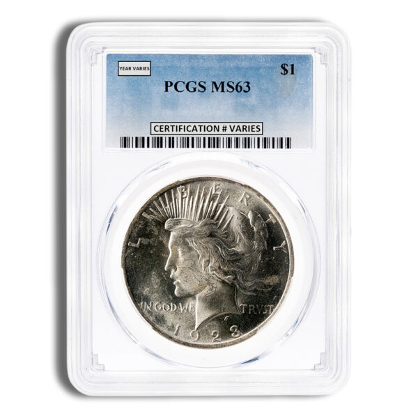 Peace Dollar - PCGS MS63