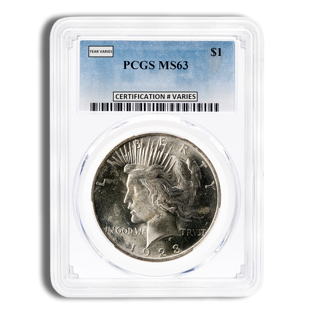 Peace Dollar - PCGS MS63 Peace Dollar - PCGS MS63 - Image 1