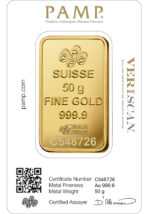 50 gram Gold Bar - PAMP Fortuna (Carded) - Image 2