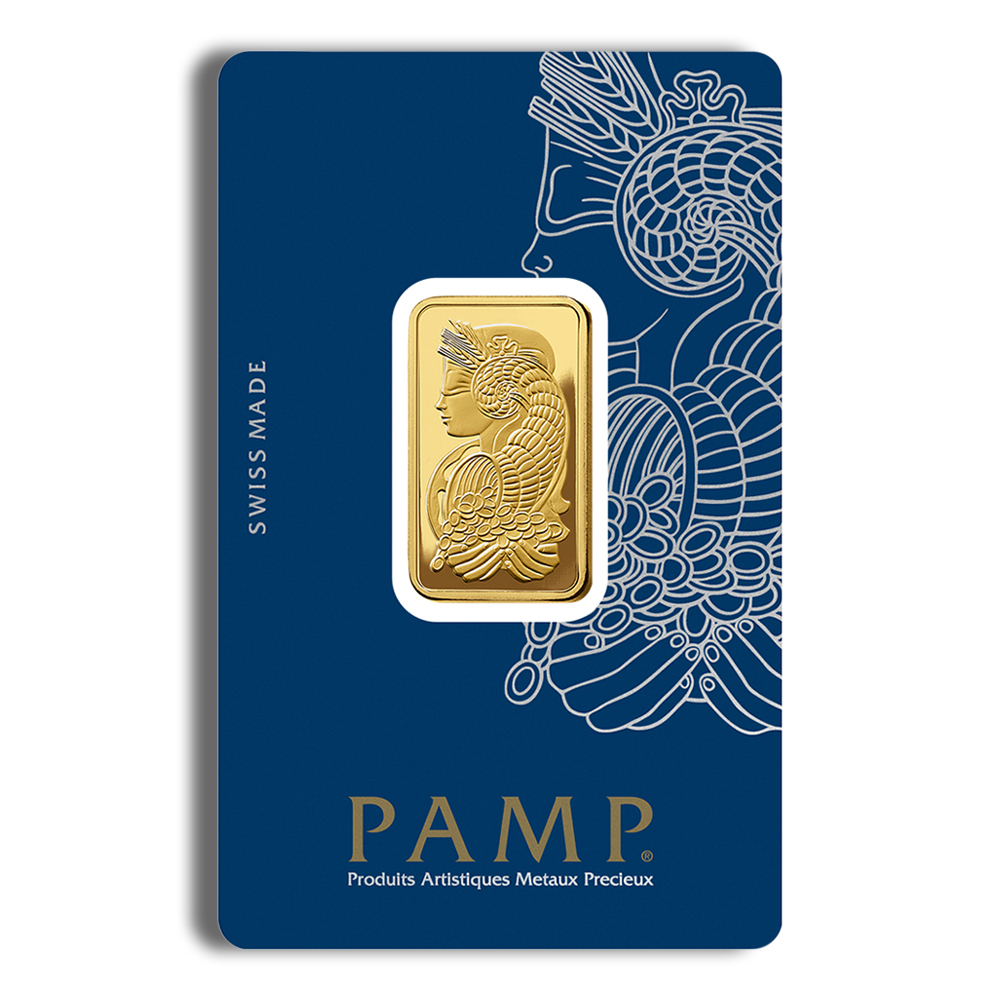 1/2 oz Gold Bar - PAMP Fortuna (Carded) 1/2 oz Gold Bar - PAMP Fortuna (Carded) - Image 1
