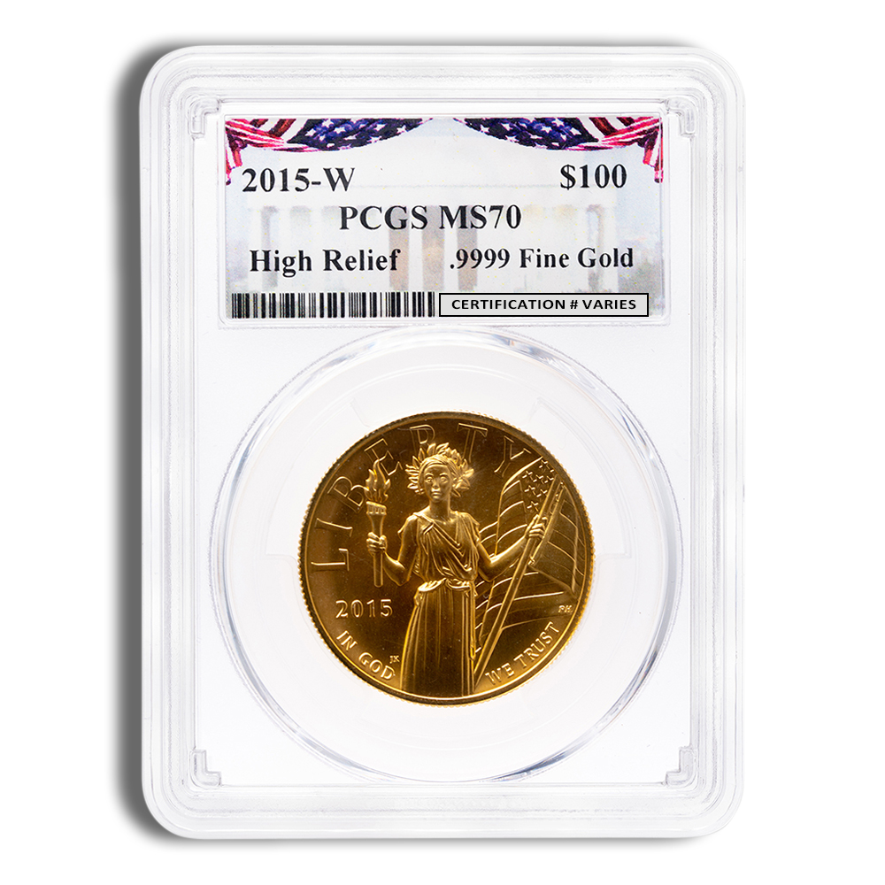2015-W Liberty High Relief Gold Coin PCGS MS70 2015-W Liberty High Relief Gold Coin PCGS MS70 - Image 1