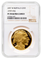 2007-W $50 Proof Gold Buffalo NGC PF70