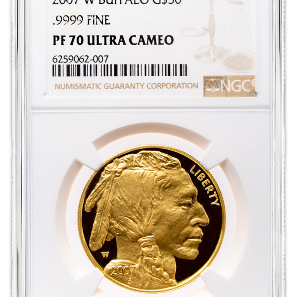 2007-W $50 Proof Gold Buffalo NGC PF70