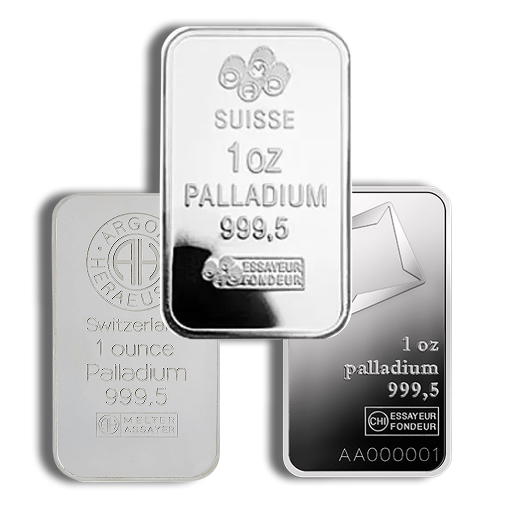 1 oz Palladium Bar - Brand Varies (Not in Card) 1 oz Palladium Bar - Brand Varies (Not in Card) - Image 1