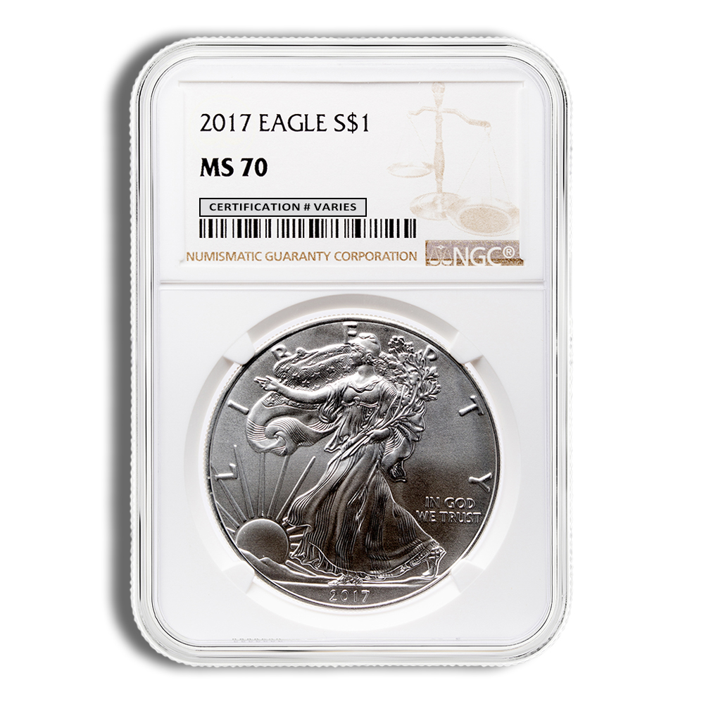 2017 Silver Eagle NGC MS70 2017 Silver Eagle NGC MS70 - Image 1
