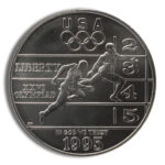 1995-D $1 Track & Field Silver Commem - BU - Image 2