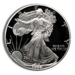 1994-P Proof Silver Eagle with Box & COA - Image 2