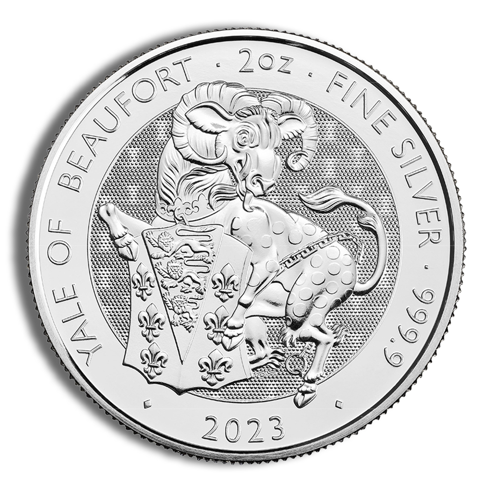 2023 2 oz Silver Great Britain Tudor Beasts - Yale of Beaufort 2023 2 oz Silver Great Britain Tudor Beasts - Yale of Beaufort - Image 1