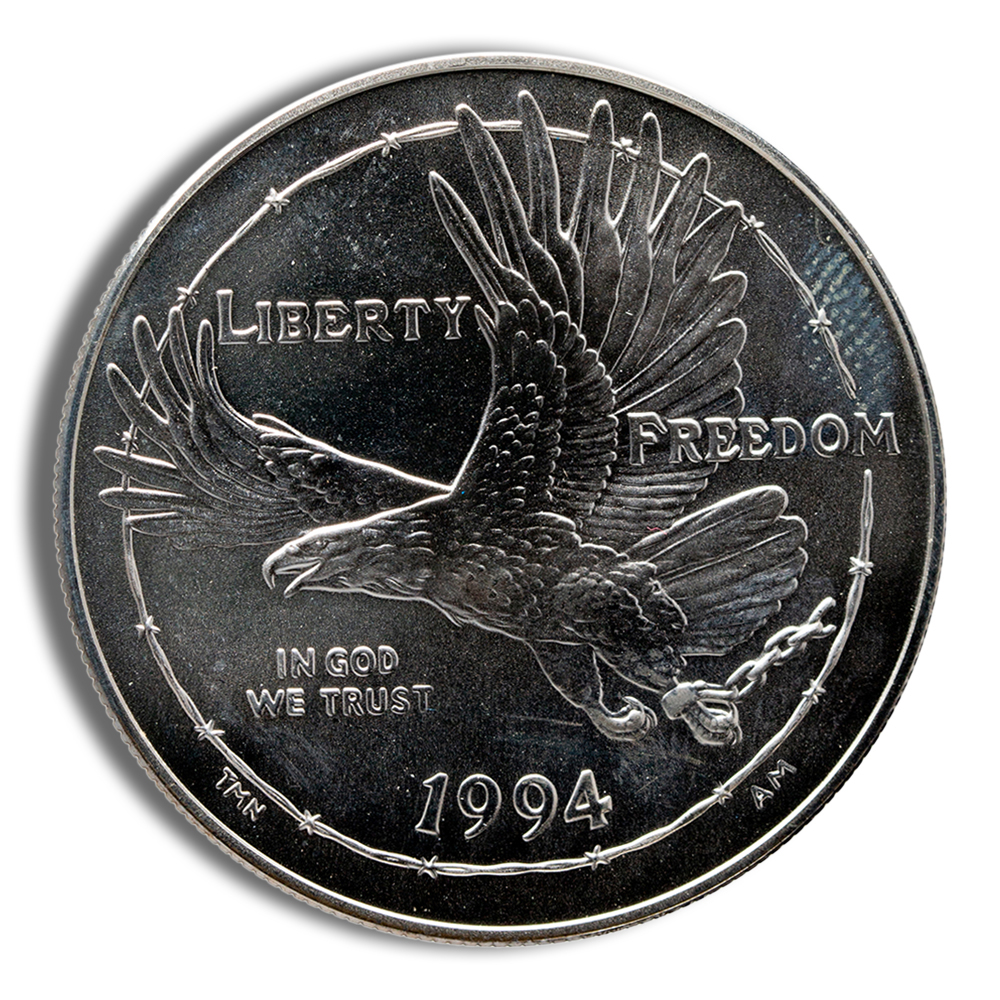 1994-W $1 Prisoner of War Silver Commem - BU 1994-W $1 Prisoner of War Silver Commem - BU - Image 1
