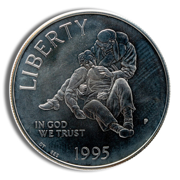 1995-P $1 Civil War Silver Commem - BU