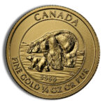 2015 1/4 oz Canadian Polar Bear & Cub Gold Coin