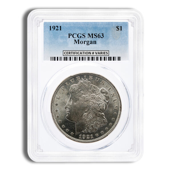 1921 Morgan Dollar - PCGS MS63