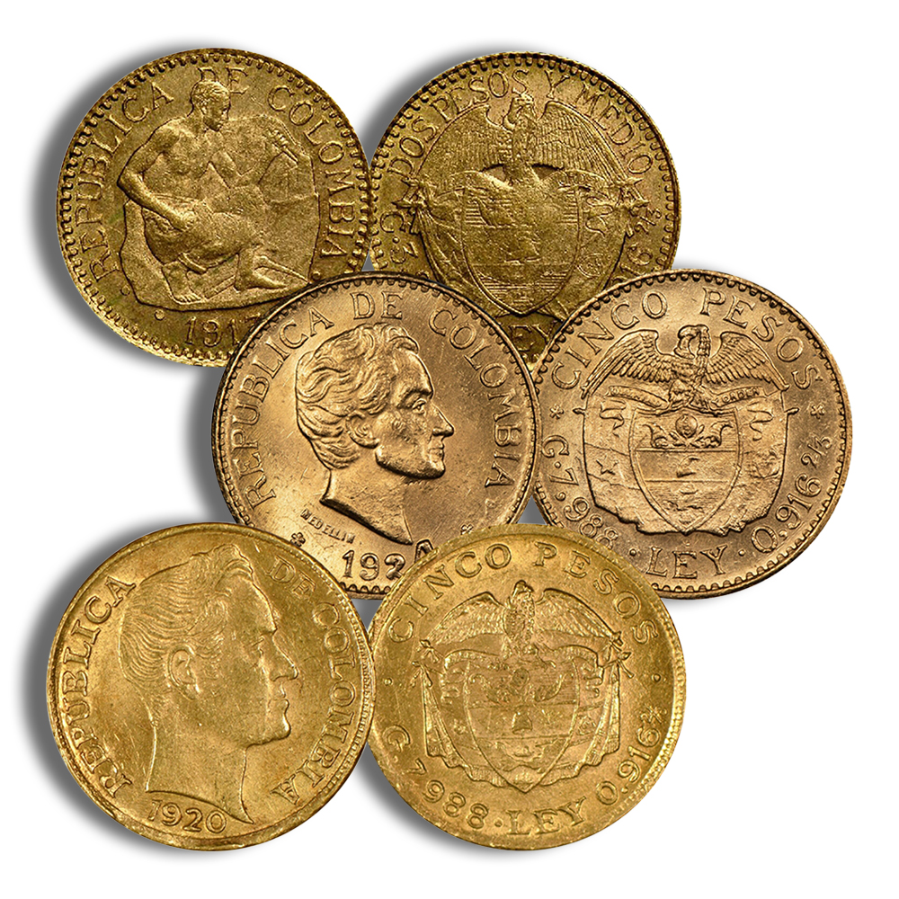 Colombia 5 Pesos Gold Coin Colombia 5 Pesos Gold Coin - Image 1