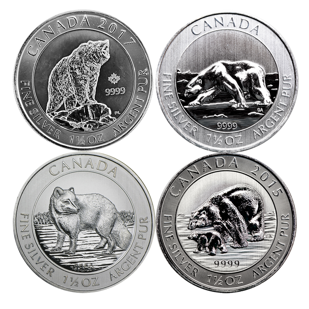 Canadian 1.5 oz Wildlife Silver Coin (Year/Design Varies) Canadian 1.5 oz Wildlife Silver Coin (Year/Design Varies) - Image 1