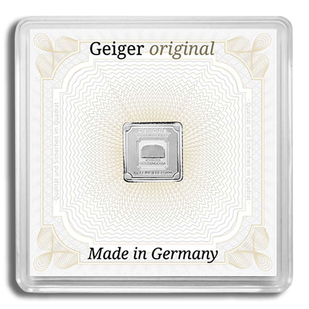 1 gram Silver Bar - Geiger (In Assay) 1 gram Silver Bar - Geiger (In Assay) - Image 1