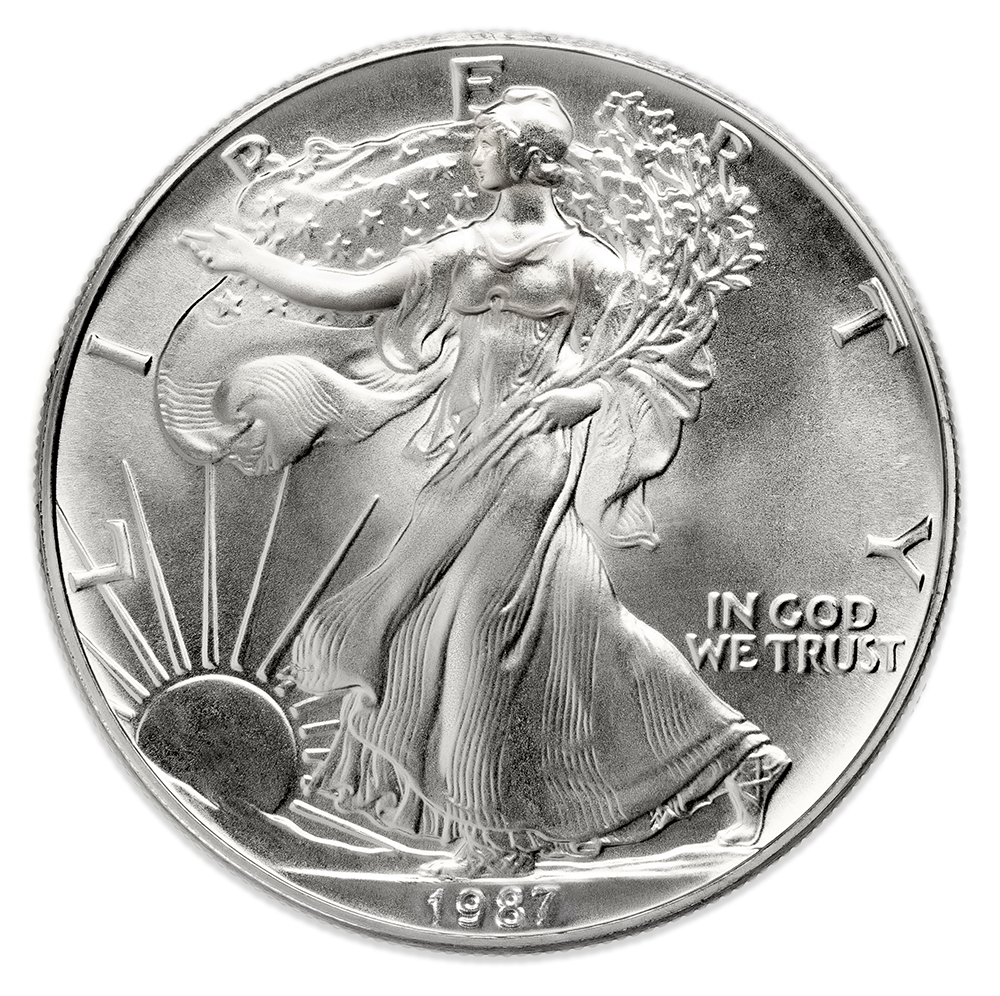 1987 Silver American Eagle - BU - Sealed Box 1987 Silver American Eagle - BU - Sealed Box - Image 1