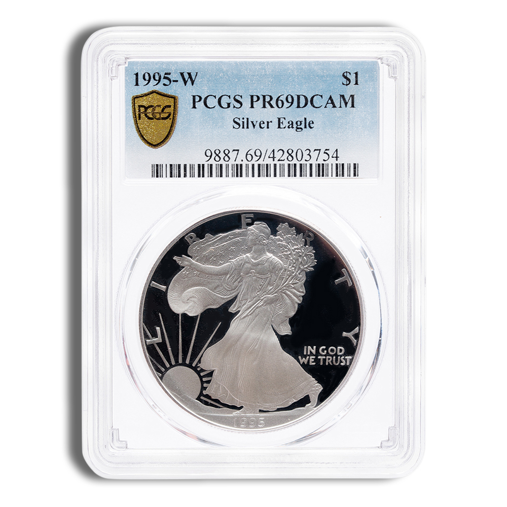 1995-W Proof Silver Eagle PCGS PR69 - Key Date 1995-W Proof Silver Eagle PCGS PR69 - Key Date - Image 1