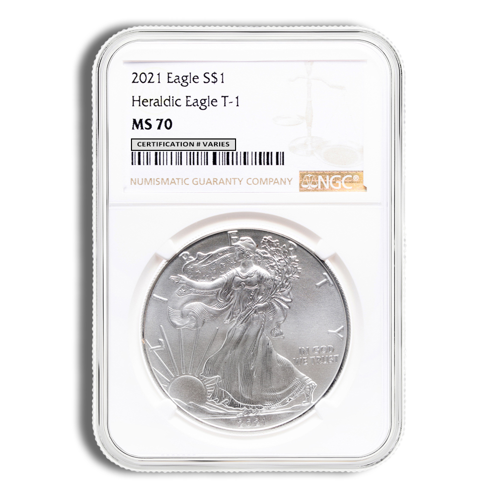 2021 Silver Eagle NGC MS70 (Type 1) 2021 Silver Eagle NGC MS70 (Type 1) - Image 1