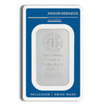 1 oz Palladium Bar - Argor-Heraeus (Carded)