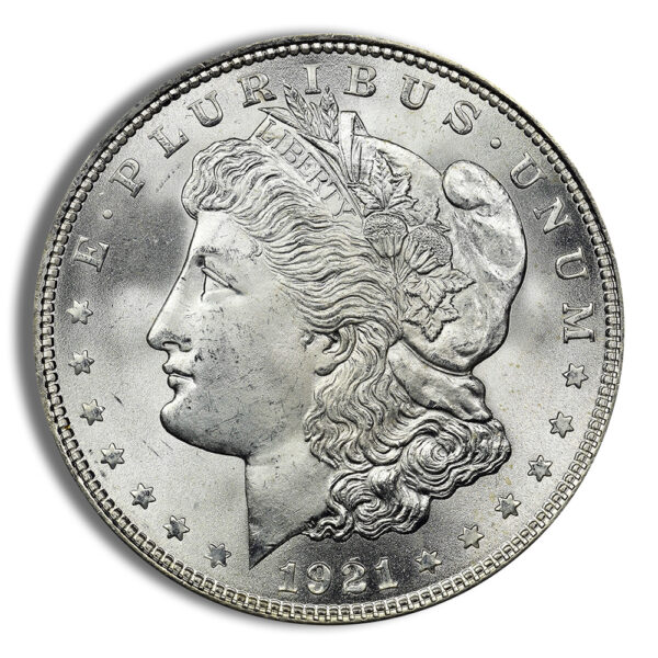 1921 Morgan Silver Dollar - F+