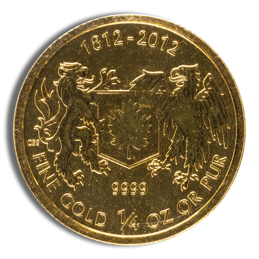 2012 1/4 oz Canadian War of 1812 Gold Coin 2012 1/4 oz Canadian War of 1812 Gold Coin - Image 1
