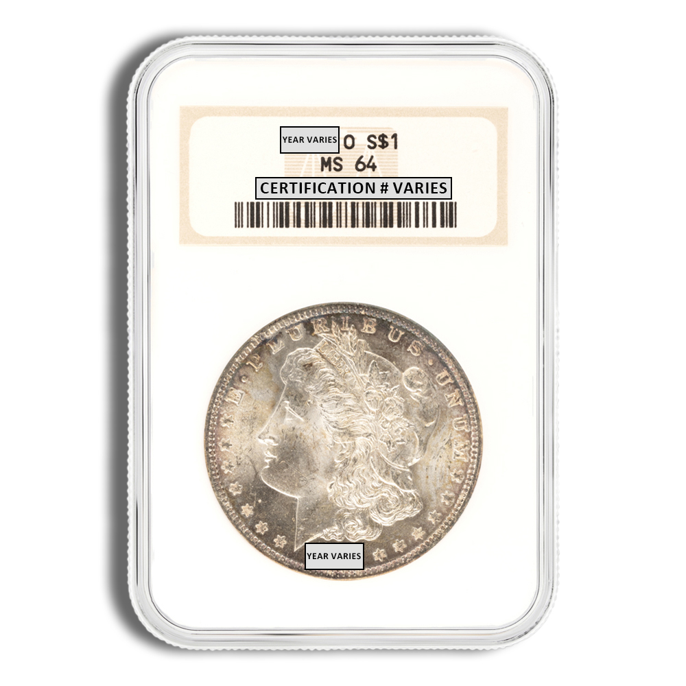 Pre-1921 Morgan Dollar - NGC MS64 (Toned) Pre-1921 Morgan Dollar - NGC MS64 (Toned) - Image 1