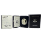 2002-W Proof Silver Eagle with Box & COA