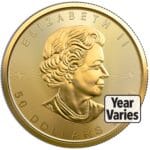 1 oz .9999 Gold Maple Leaf (Year Varies) - Image 2
