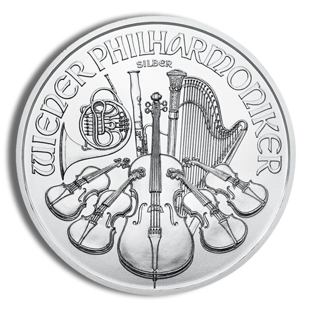 1 oz Austrian Silver Philharmonic (Year Varies) 1 oz Austrian Silver Philharmonic (Year Varies) - Image 1