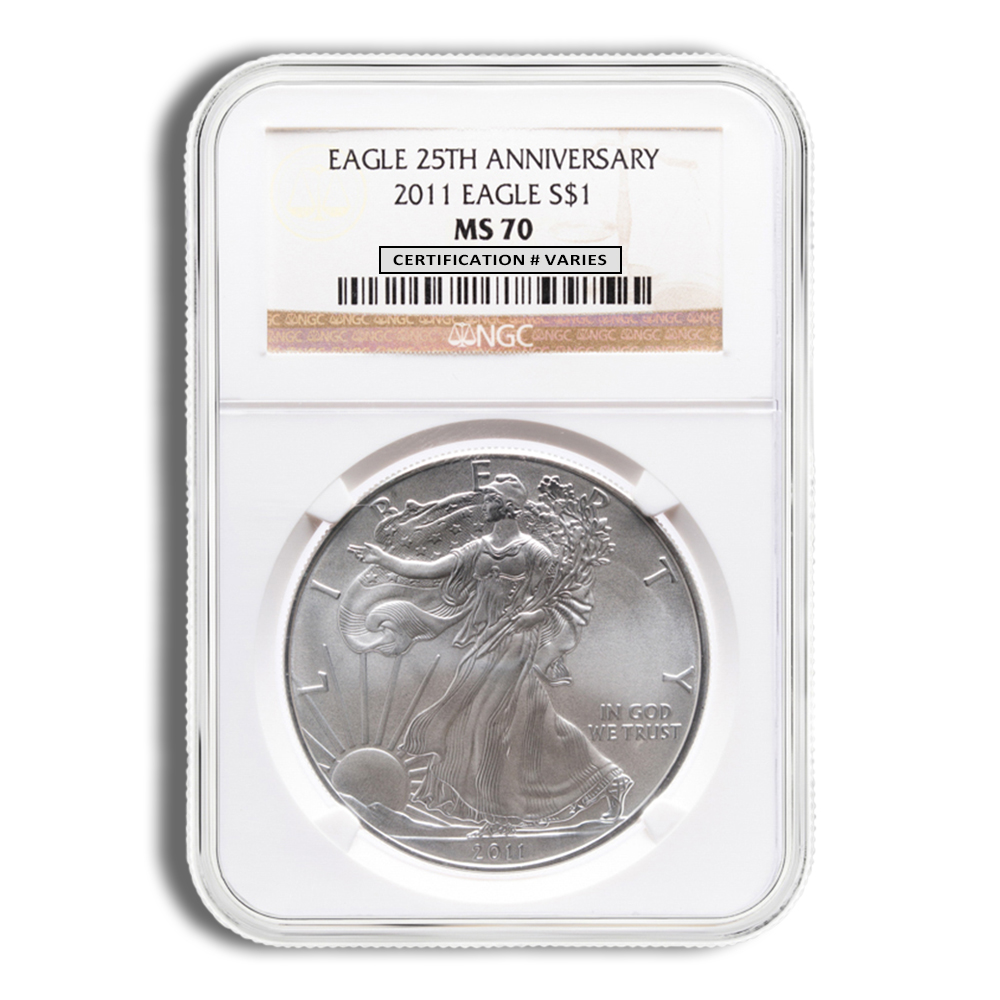 2011 Silver Eagle NGC MS70 2011 Silver Eagle NGC MS70 - Image 1