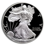 2001-W Proof Silver Eagle with Box & COA - Image 2