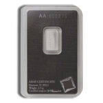 2.5 gram Platinum Bar - Valcambi (Carded) - Image 2