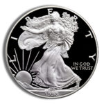 1998-P Proof Silver Eagle with Box & COA - Image 2