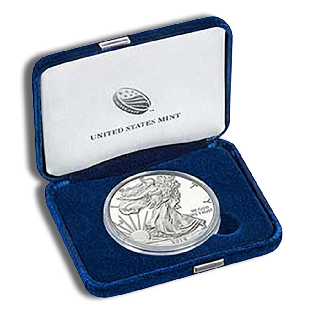 2015-W Proof Silver Eagle with Box & COA 2015-W Proof Silver Eagle with Box & COA - Image 1